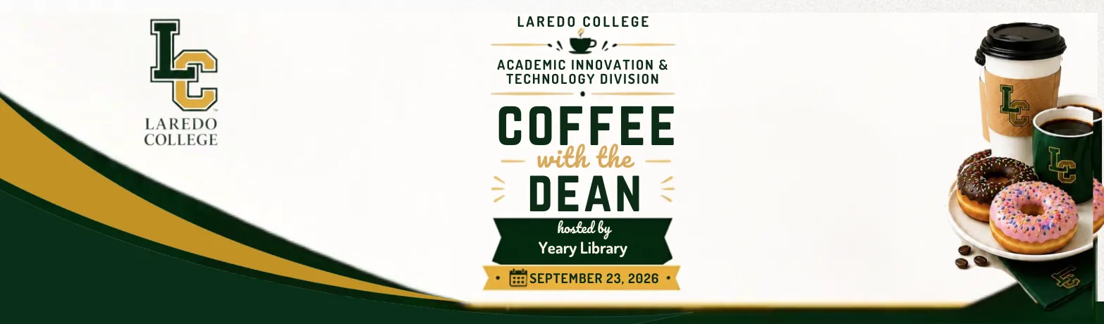 Coffee with the Dean, hosted by Yeary Library on September 23, 2026